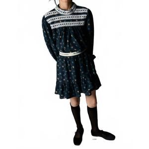 NEW THE NEW SOCIETY moon blouse in navy blue